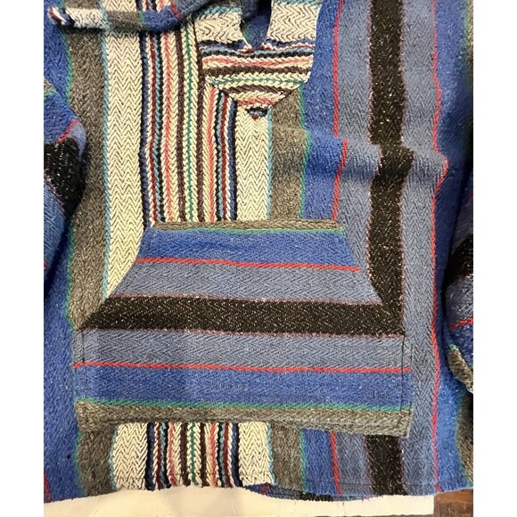 Earth Ragz Mens Herringbone Long Sleeve Kangaroo Pocket High Low Knit Hoodie XL - Picture 3 of 7